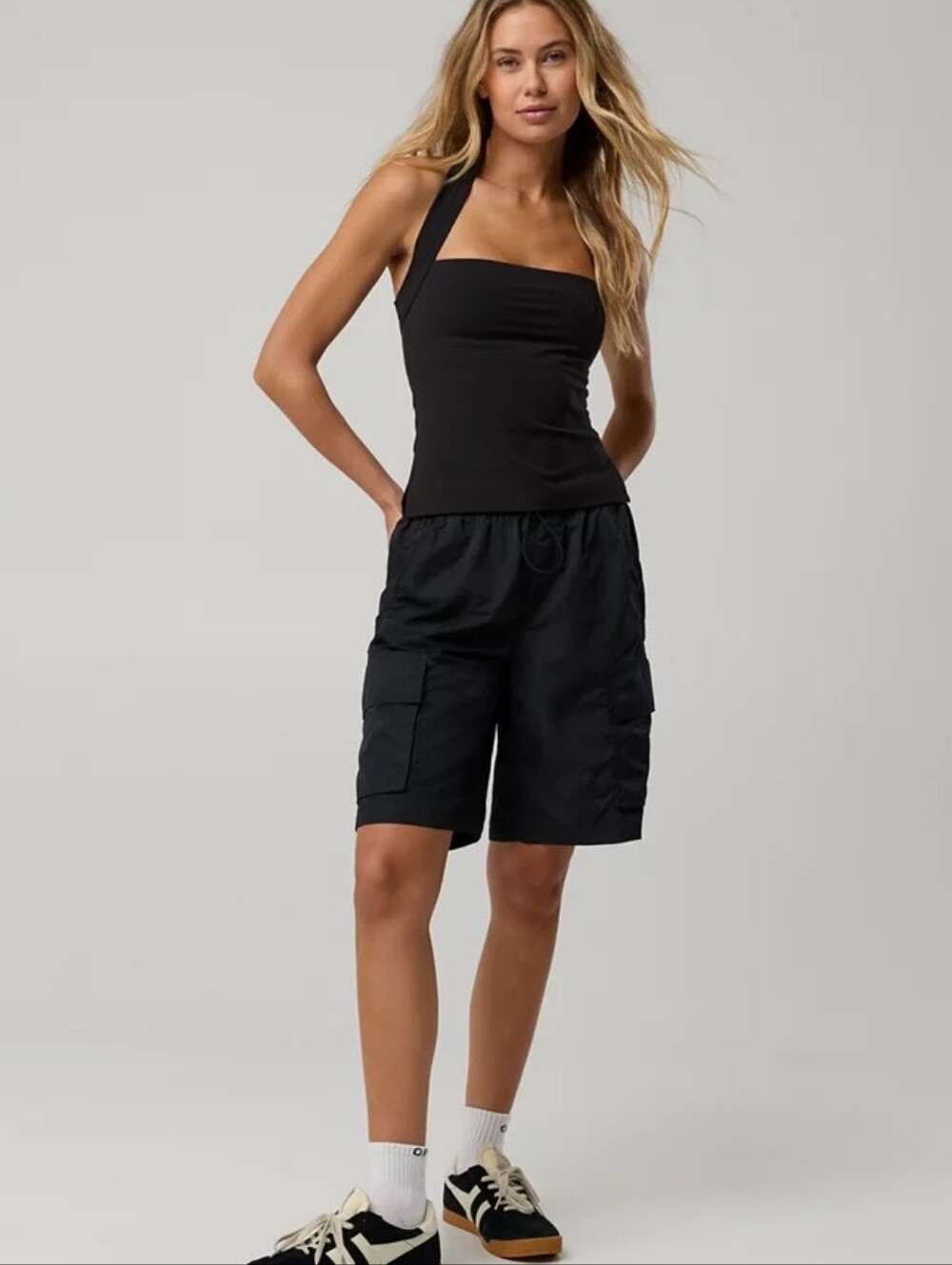 OFFLINE By Aerie Chill Moves Long Cargo Short - True Black